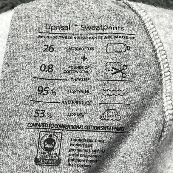 XXL Patagonia Mens Large Fitz Roy Icon Uprisal Sweatpants Joggers GRAVEL HEATHER - Picture 9 of 10